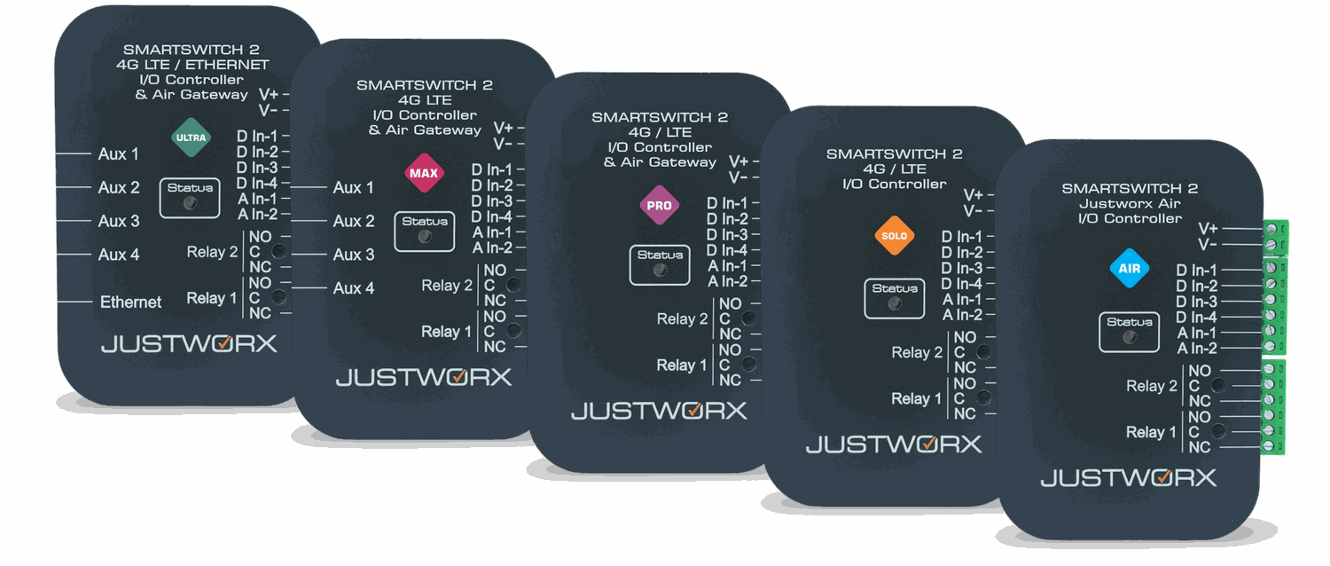 Justworx SmartSwitch controllers — SOLO, PRO and MAX